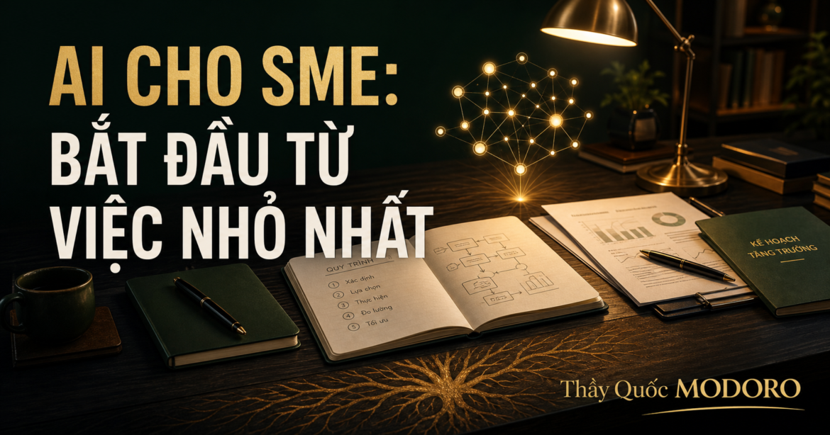 AI cho SME bắt đầu từ việc nhỏ nhất trong vận hành doanh nghiệp