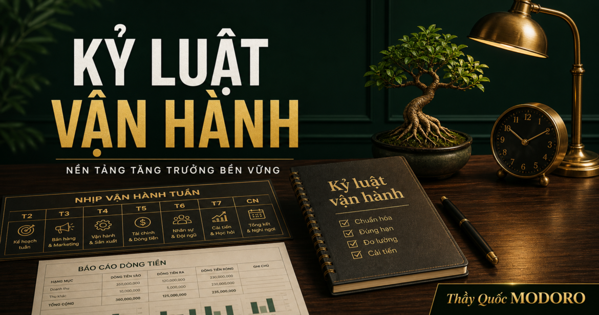 Kỷ luật vận hành cho doanh nghiệp nhỏ - Thầy Quốc MODORO
