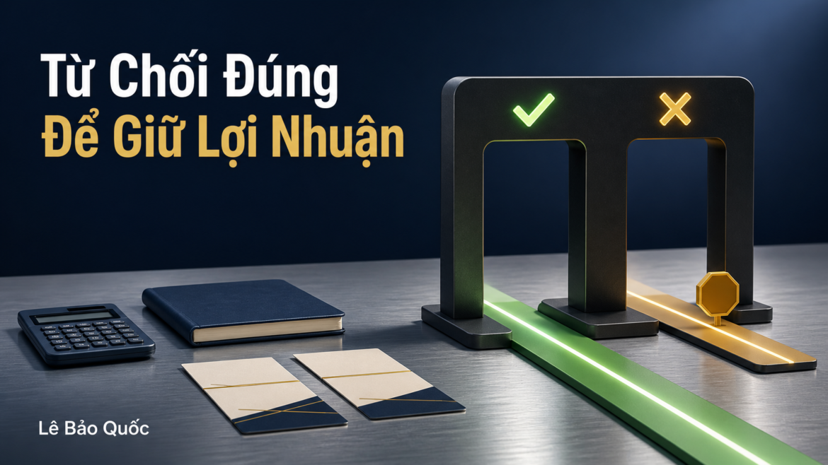 Từ chối đúng để giữ lợi nhuận doanh nghiệp nhỏ