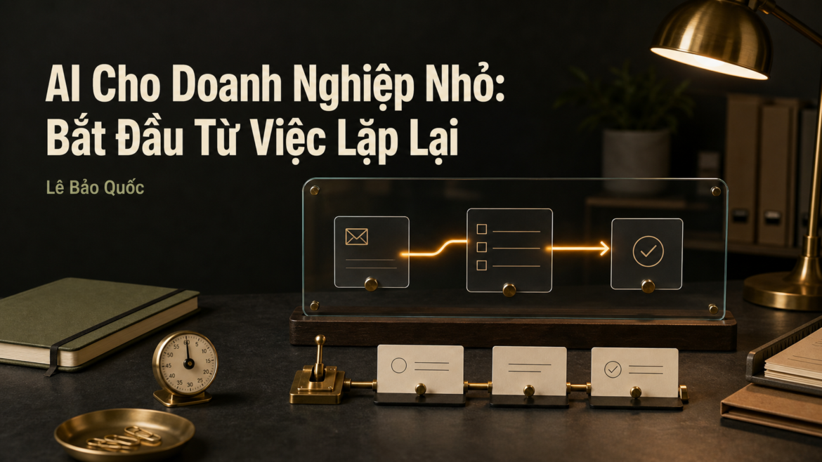 AI cho doanh nghiệp nhỏ bắt đầu từ việc lặp lại trong quy trình vận hành